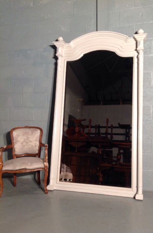 large painted french mirror - CATEGORY: ANTIQUE MIRRORS - DATED 1890