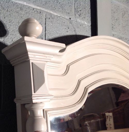 LARGE PAINTED FRENCH MIRROR - ADDITIONAL PHOTO 1