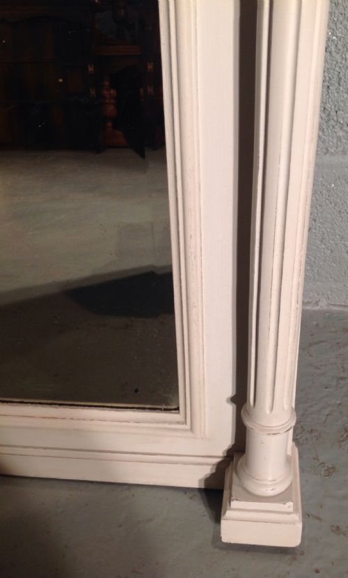 LARGE PAINTED FRENCH MIRROR - ADDITIONAL PHOTO 4