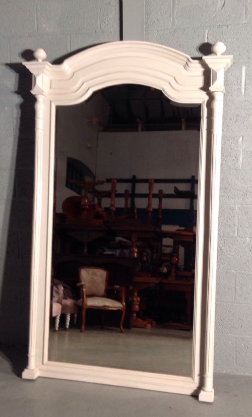 LARGE PAINTED FRENCH MIRROR - ADDITIONAL PHOTO 7