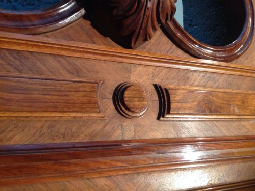 ROSEWOOD FRENCH WALL MIRROR - ADDITIONAL PHOTO 4