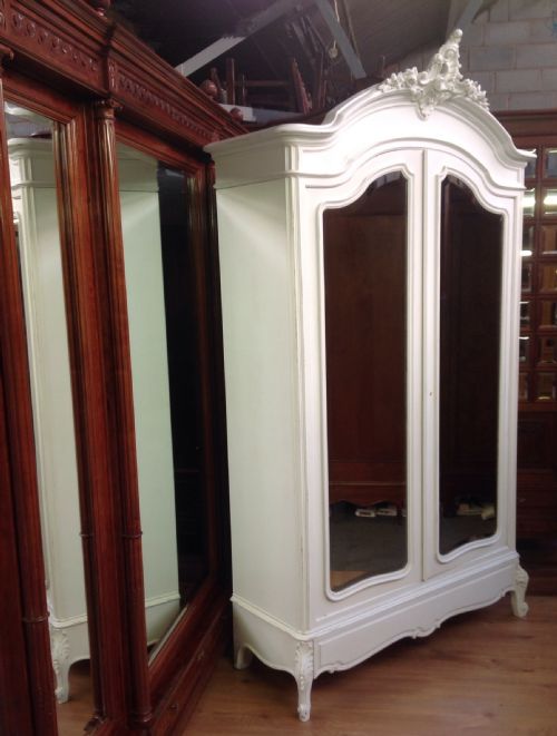 PAINTED FRENCH ARMOIRE - ADDITIONAL PHOTO 1