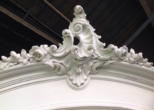 PAINTED FRENCH ARMOIRE - ADDITIONAL PHOTO 2
