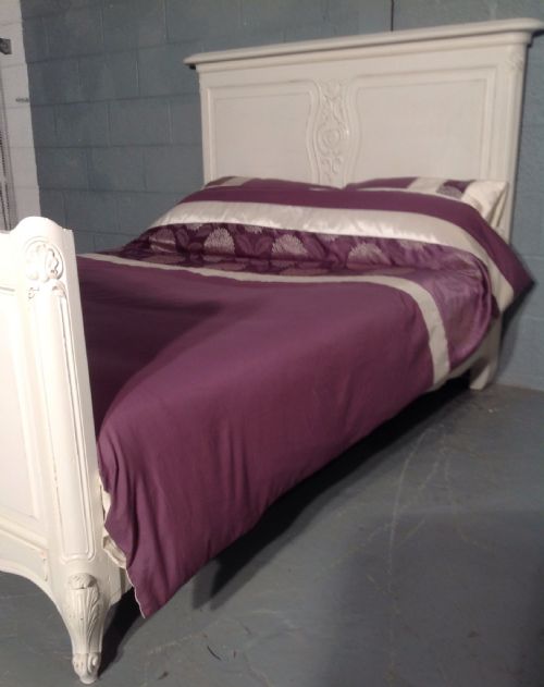 PAINTED FRENCH KINGSIZE BED - ADDITIONAL PHOTO 1