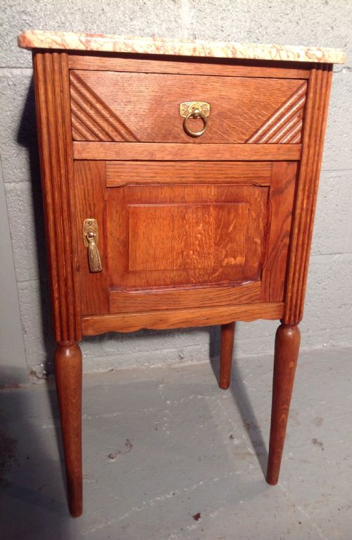 PAIR OF FRENCH OAK BEDSIDE CABINETS - ADDITIONAL PHOTO 7