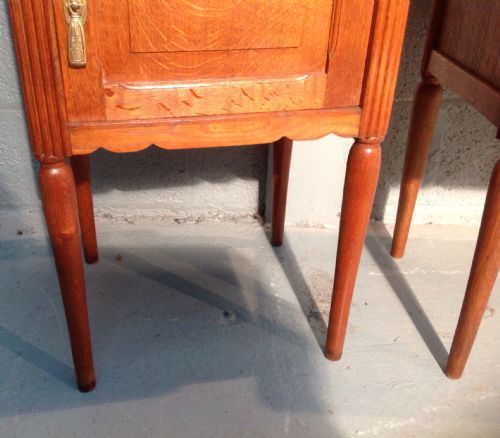PAIR OF FRENCH OAK BEDSIDE CABINETS - ADDITIONAL PHOTO 8