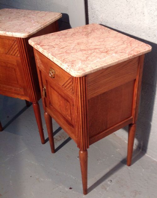 PAIR OF FRENCH OAK BEDSIDE CABINETS - ADDITIONAL PHOTO 9