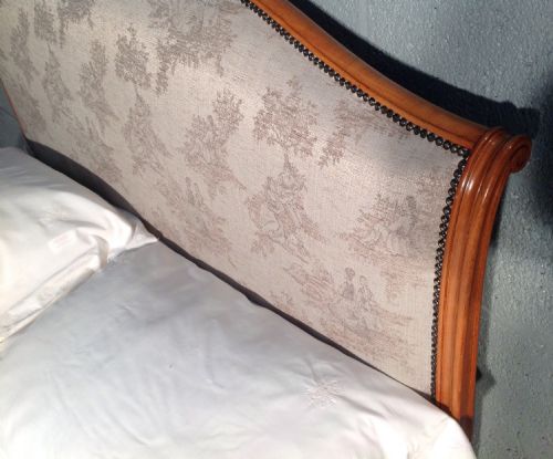 FRENCH KINGSIZE BED NEWLY UPHOLSTERED - ADDITIONAL PHOTO 2
