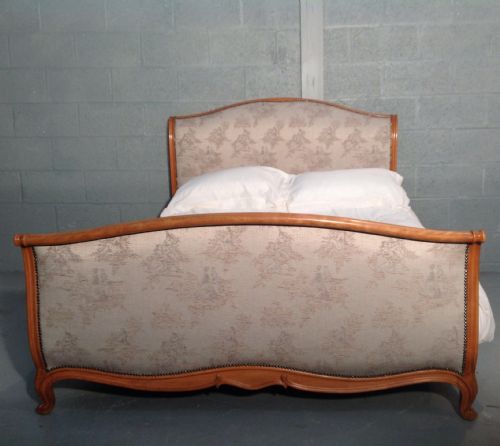 FRENCH KINGSIZE BED NEWLY UPHOLSTERED - ADDITIONAL PHOTO 10