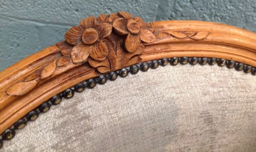PAIR OF FRENCH WALNUT ARMCHAIRS - ADDITIONAL PHOTO 9