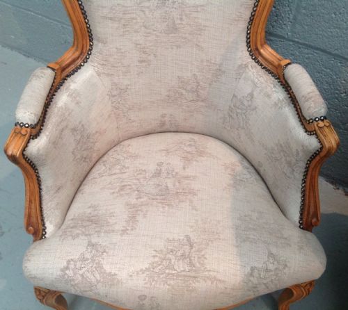 PAIR OF FRENCH WALNUT ARMCHAIRS - ADDITIONAL PHOTO 10