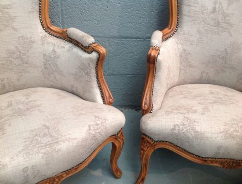 PAIR OF FRENCH WALNUT ARMCHAIRS - ADDITIONAL PHOTO 13