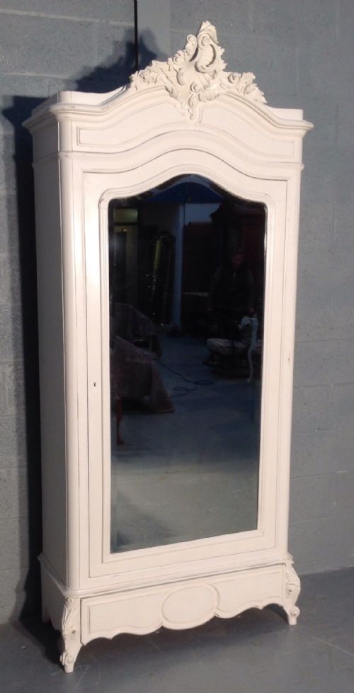 PAINTED FRENCH ARMOIRE - ADDITIONAL PHOTO 3