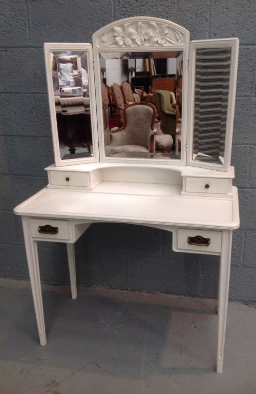 PAINTED FRENCH ARTS AND CRAFTS DRESSING TABLE - ADDITIONAL PHOTO 4