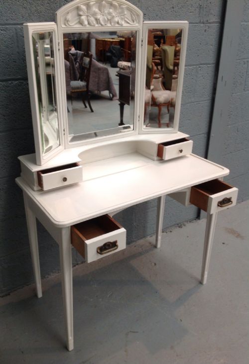 PAINTED FRENCH ARTS AND CRAFTS DRESSING TABLE - ADDITIONAL PHOTO 5