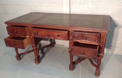 FRENCH OAK PARTNERS DESK - ADDITIONAL PHOTO 4