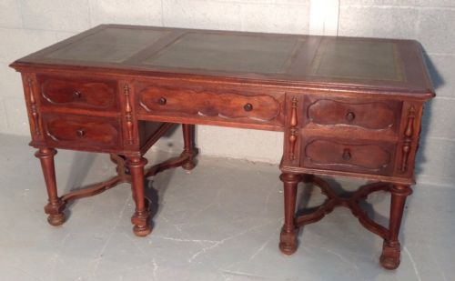 FRENCH OAK PARTNERS DESK - ADDITIONAL PHOTO 5