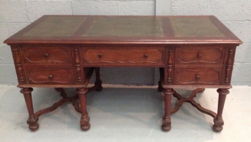 FRENCH OAK PARTNERS DESK - ADDITIONAL PHOTO 6