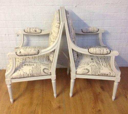 PAIR OF FRENCH UPHOLSTERED CHAIRS - ADDITIONAL PHOTO 8