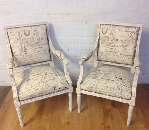 PAIR OF FRENCH UPHOLSTERED CHAIRS - ADDITIONAL PHOTO 10