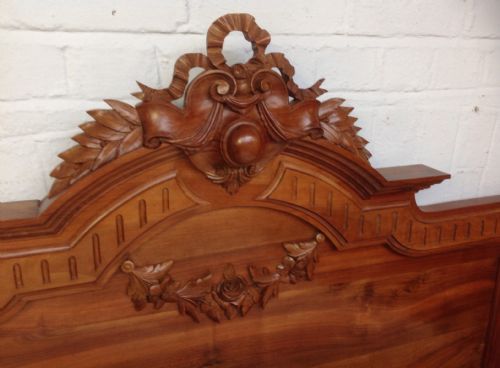 CHESTNUT FRENCH CARVED BED - ADDITIONAL PHOTO 7