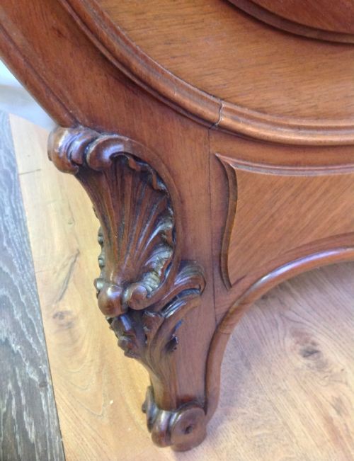 CARVED WALNUT FRENCH BED - ADDITIONAL PHOTO 3