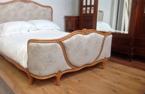 FRENCH WALNUT CORBEILLE CARVED BED - ADDITIONAL PHOTO 11