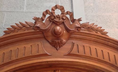 SOLID CHESTNUT FRENCH ARMOIRE - ADDITIONAL PHOTO 1