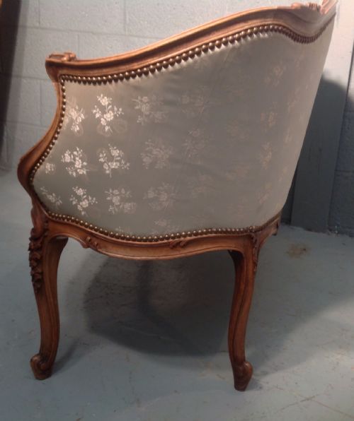 FRENCH CARVED WALNUT SOFA - ADDITIONAL PHOTO 1