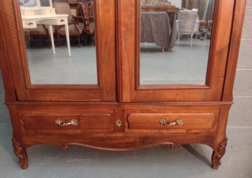 FRENCH WALNUT ARMOIRE - ADDITIONAL PHOTO 2
