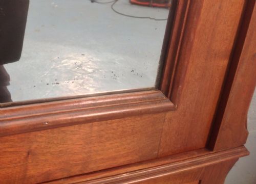 FRENCH WALNUT ARMOIRE - ADDITIONAL PHOTO 4