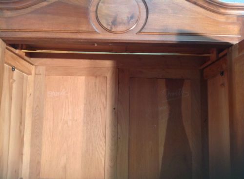 FRENCH WALNUT ARMOIRE - ADDITIONAL PHOTO 6