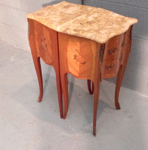 PAIR OF FRENCH MARQUETRY BEDSIDE CABINETS - ADDITIONAL PHOTO 7