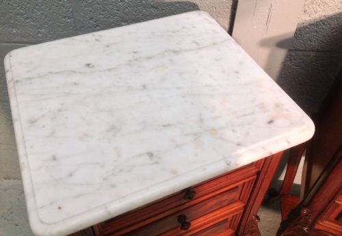PAIR OF FRENCH BEDSIDE CABINETS - ADDITIONAL PHOTO 4