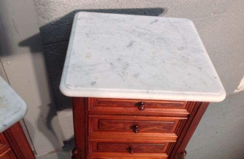 PAIR OF FRENCH BEDSIDE CABINETS - ADDITIONAL PHOTO 5