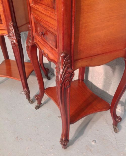 PAIR OF FRENCH BEDSIDE CABINETS - ADDITIONAL PHOTO 7