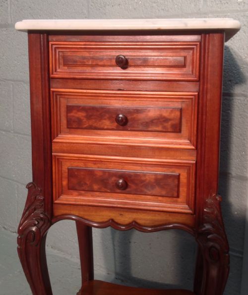 PAIR OF FRENCH BEDSIDE CABINETS - ADDITIONAL PHOTO 8