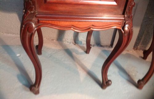 PAIR OF FRENCH MAHOGANY BEDSIDE CABINETS - ADDITIONAL PHOTO 3