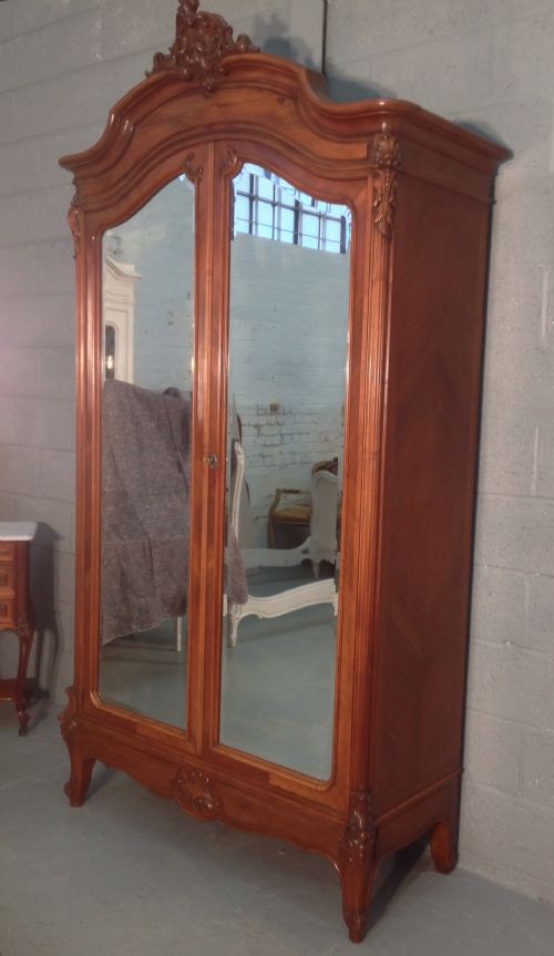 WALNUT FRENCH ARMOIRE - ADDITIONAL PHOTO 1