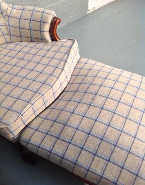 UPHOLSTERED FRENCH CHAIR AND STOOL - ADDITIONAL PHOTO 1