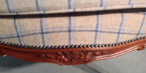 UPHOLSTERED FRENCH CHAIR AND STOOL - ADDITIONAL PHOTO 5