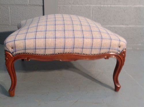 UPHOLSTERED FRENCH CHAIR AND STOOL - ADDITIONAL PHOTO 8