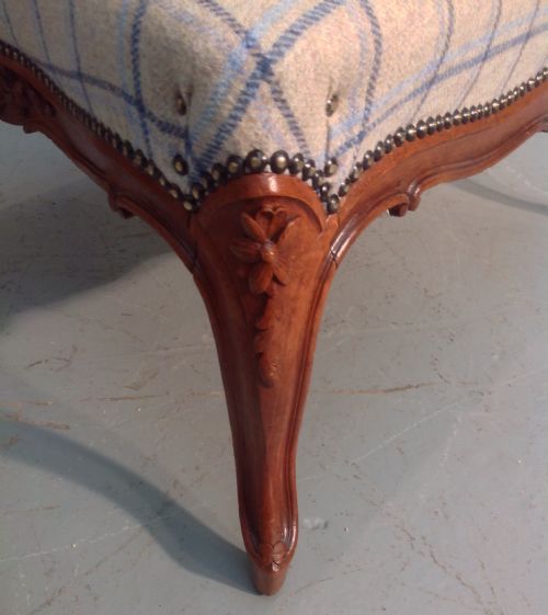 UPHOLSTERED FRENCH CHAIR AND STOOL - ADDITIONAL PHOTO 9