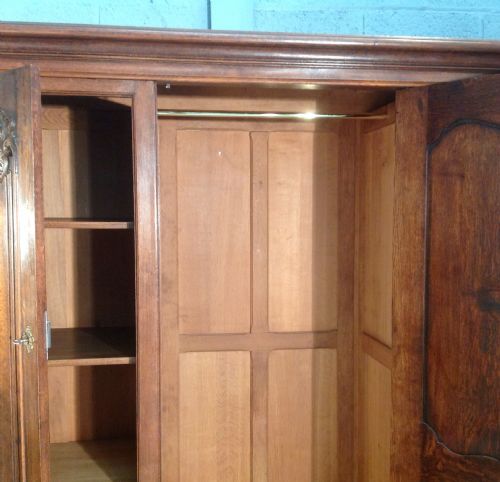 OUTSTANDING CARVED FRENCH ARMOIRE - ADDITIONAL PHOTO 12