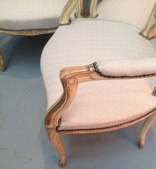 SET OF 5 FRENCH ARMCHAIRS - ADDITIONAL PHOTO 3