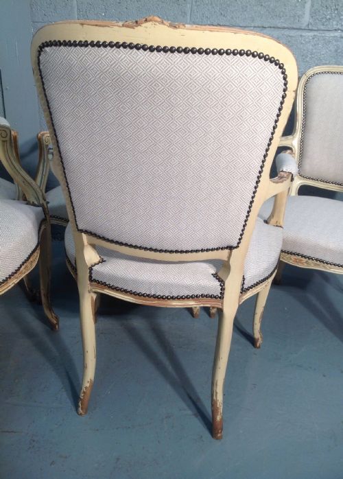 SET OF 5 FRENCH ARMCHAIRS - ADDITIONAL PHOTO 9