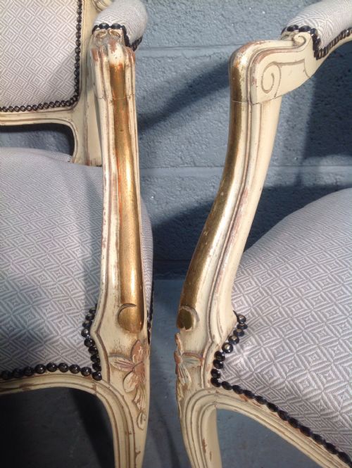 SET OF 5 FRENCH ARMCHAIRS - ADDITIONAL PHOTO 12