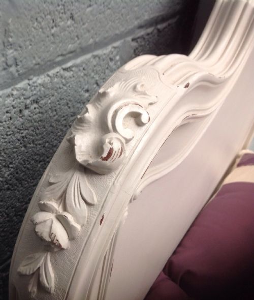 PAINTED FRENCH 34 ROSEWOOD BED - ADDITIONAL PHOTO 4