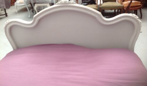 PAINTED FRENCH 34 ROSEWOOD BED - ADDITIONAL PHOTO 5
