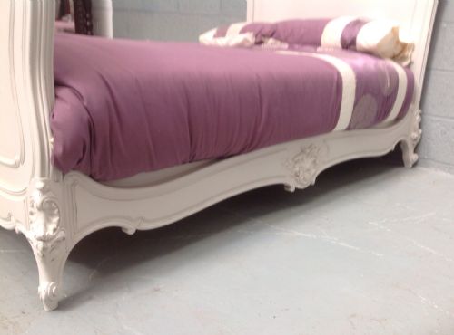 PAINTED FRENCH 34 ROSEWOOD BED - ADDITIONAL PHOTO 7